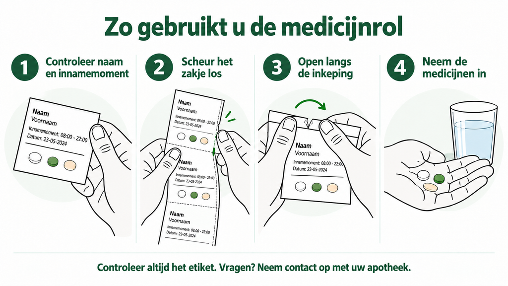 Uitleg medicijnrol gebruik